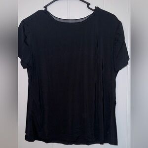 Women’s large dry fit workout T-shirt black